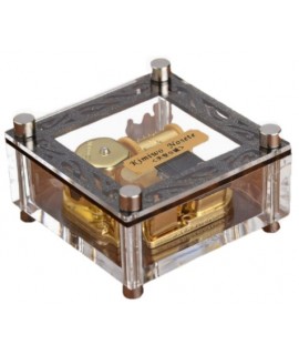 大方形 透明 正方體 音樂盒 MUSIC BOX